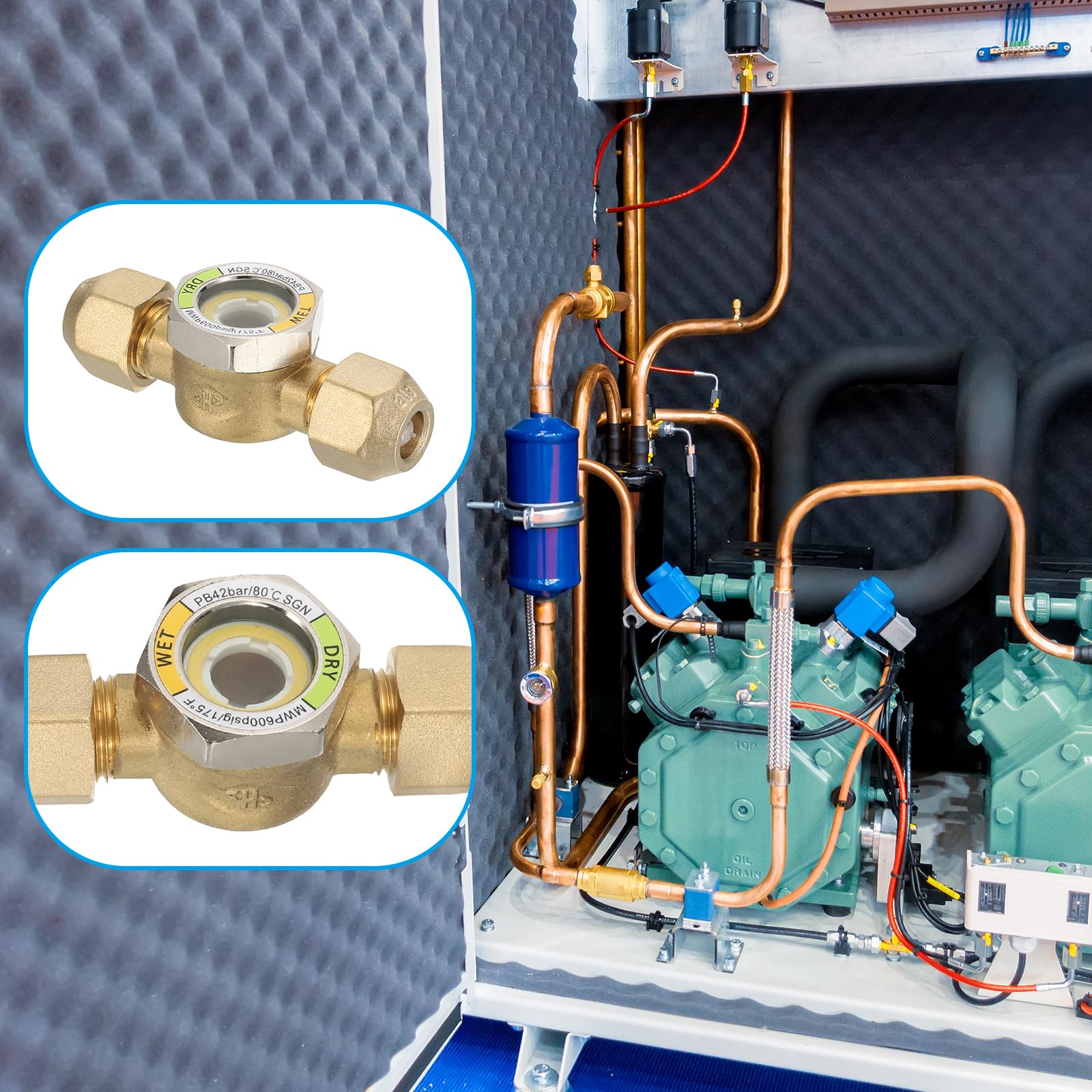 Amazon.co.jp: PATIKIL サイトグラス 2個 3/8 x 3/8 SAE ユニバーサル